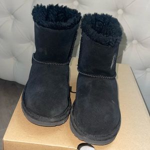 K Mini Bailey Bow II Galactic UGG black boots